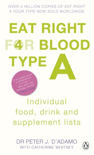 Eat Right for Blood Type A: Maximise your health with individual food, drink and supplement lists for your blood type